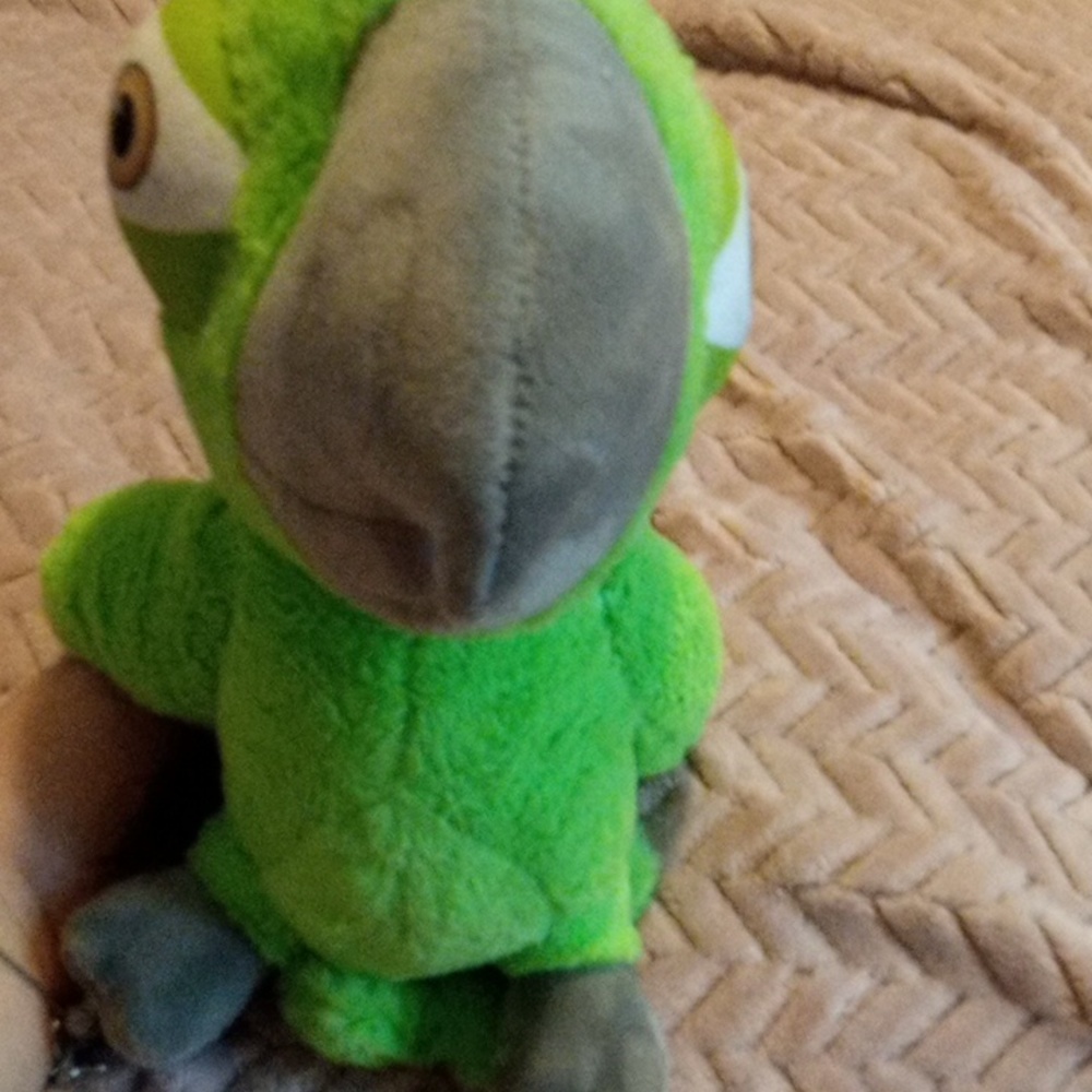 A stuffed animal